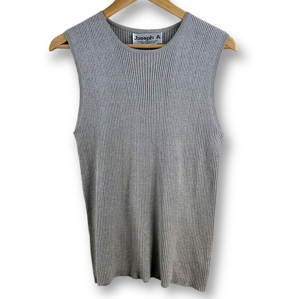 Joseph A silver sleeveless top size L